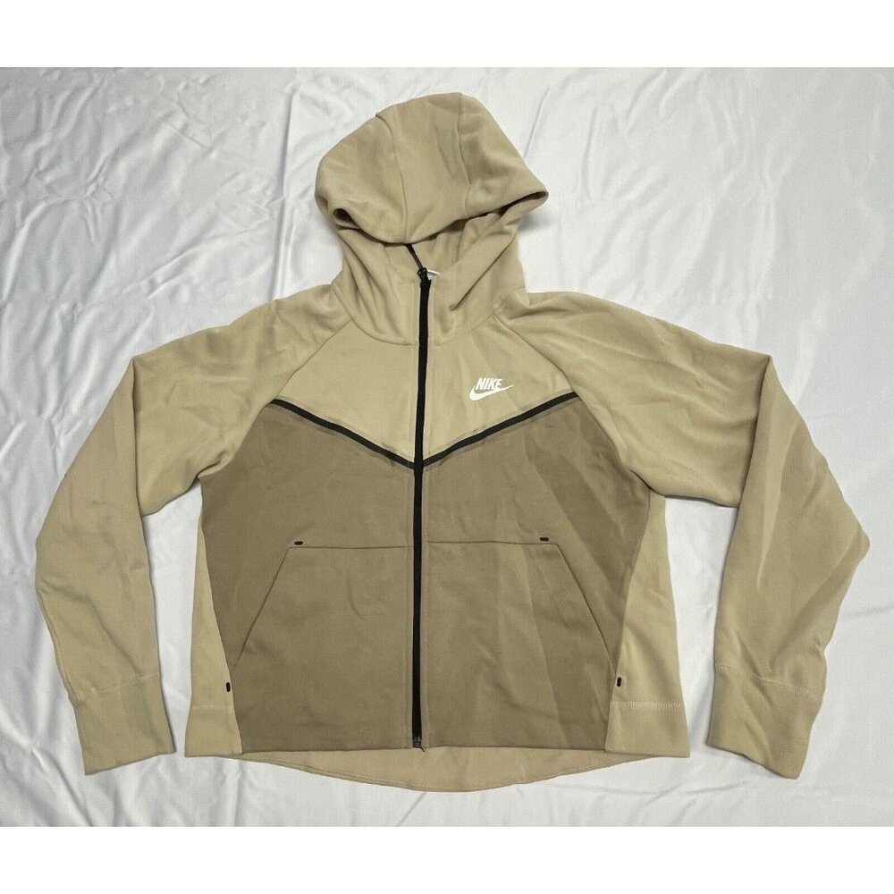 Nike Sportswear Tech Fleece Windrunner Women's Full-Zip Hoodie (Small, Rattan/Kh